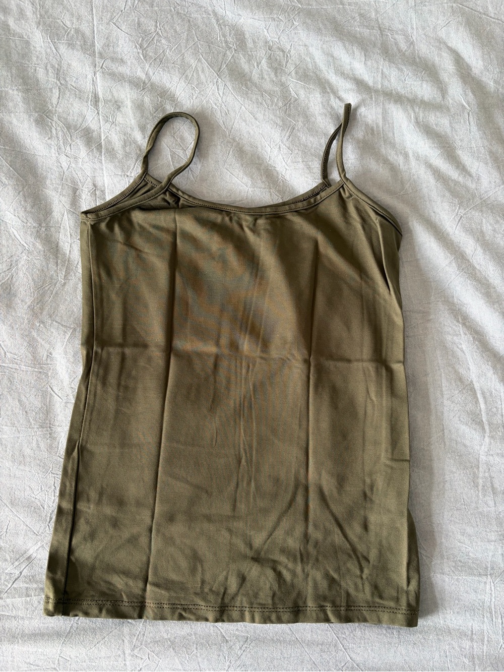 Zara Olive Green Spaghetti Strap Camisole
